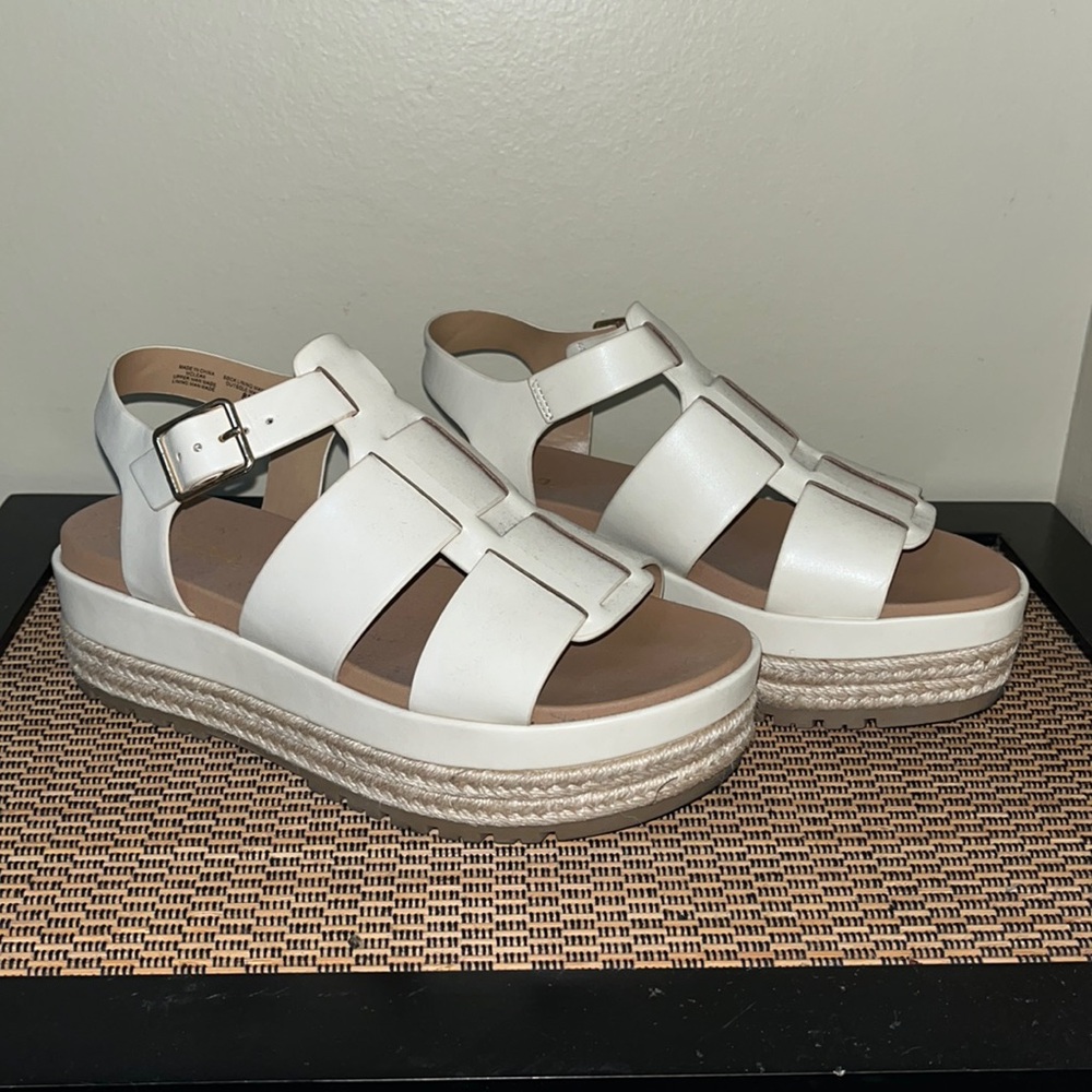 Cream Platform Sandal